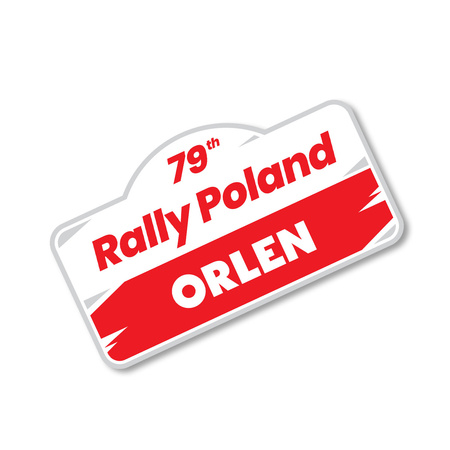 Naklejka pamiątkowa duża Rally Poland ERC 2023
